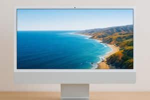 iMac desktop on wooden desk at iMac repair service in Los Angeles 90025