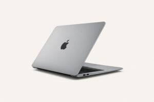 Macbook Air laptop waiting for battery replacement