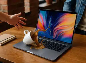 Accidental coffee spill on your MacBook Pro at a café? We fix liquid damage fast in Los Angeles. Logic board repair, SSD recovery, free diagnostics.