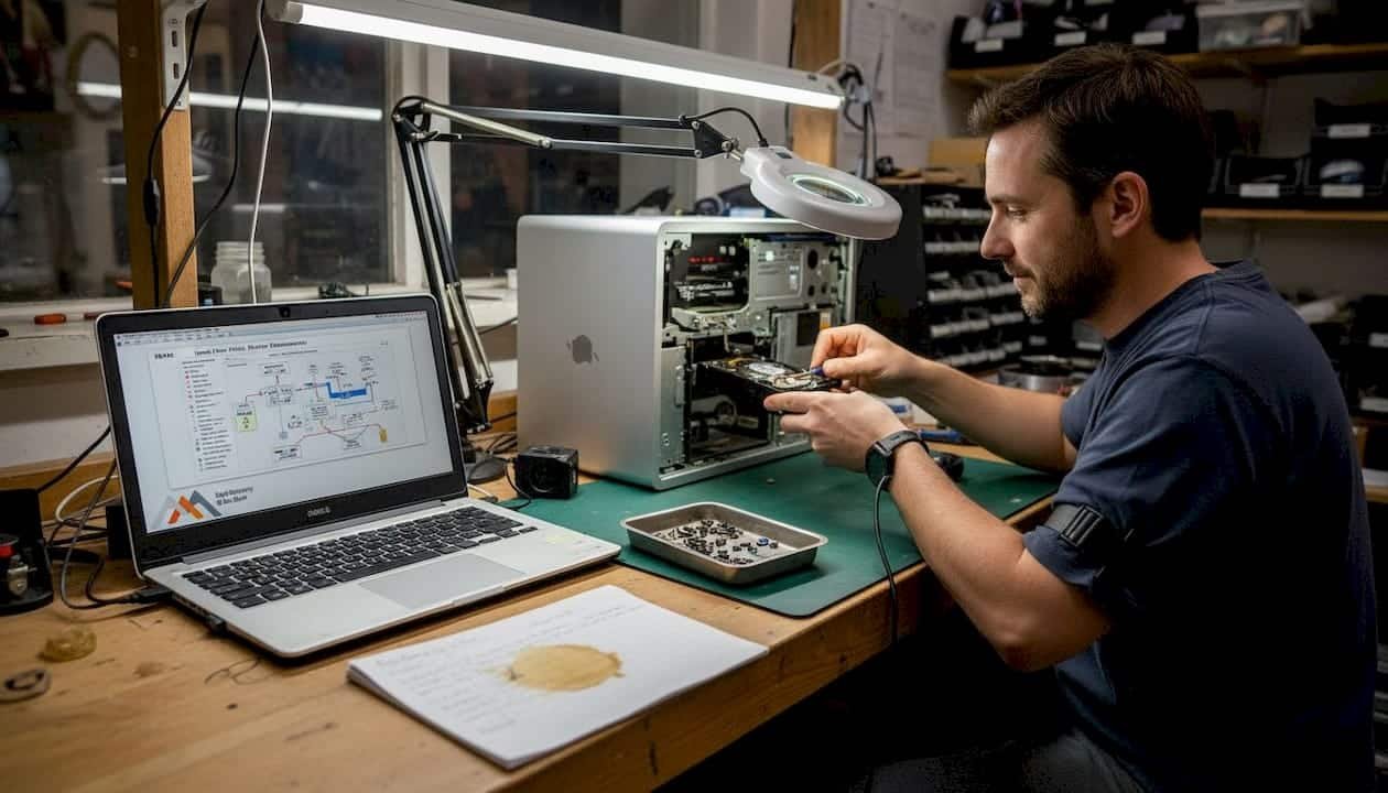 1776091310298_image Technician extracting Mac hard drive for repair