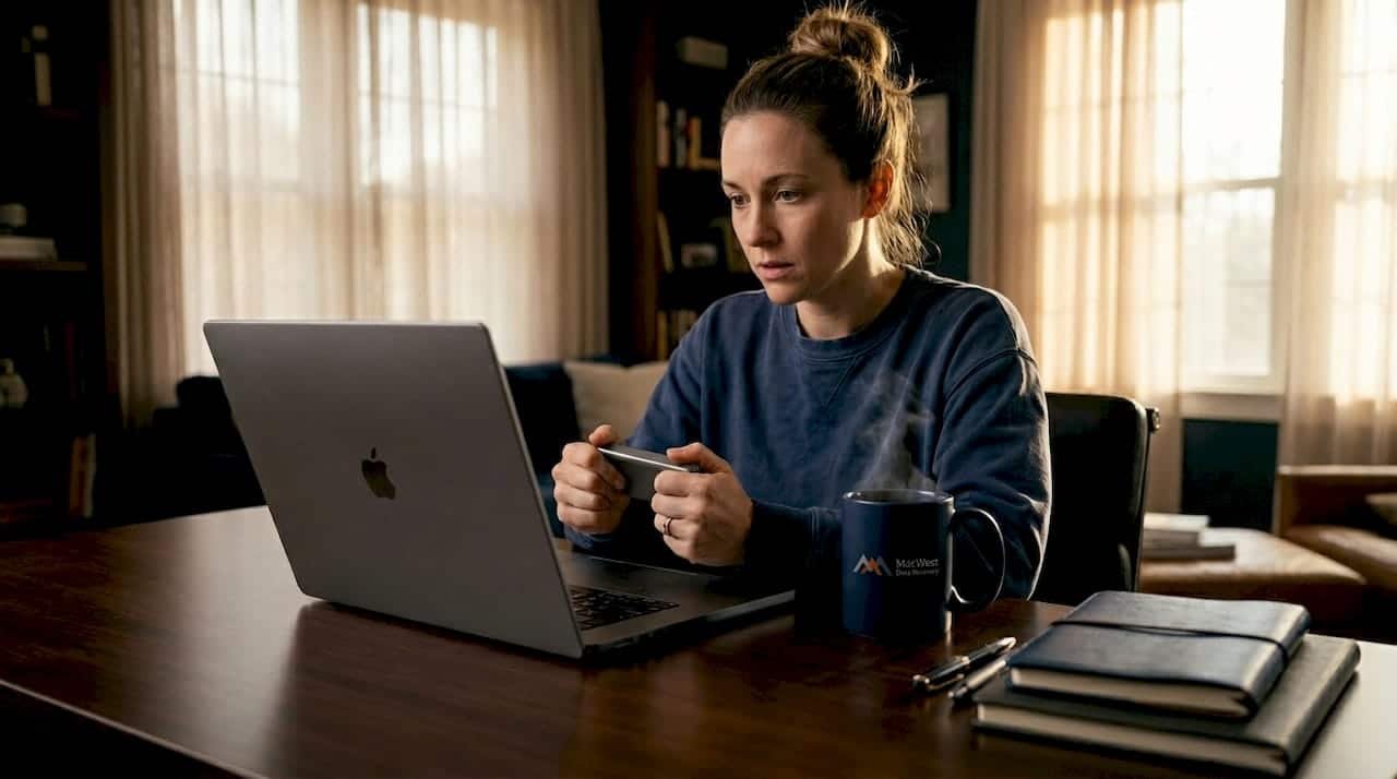 Woman worried about MacBook hardware failure