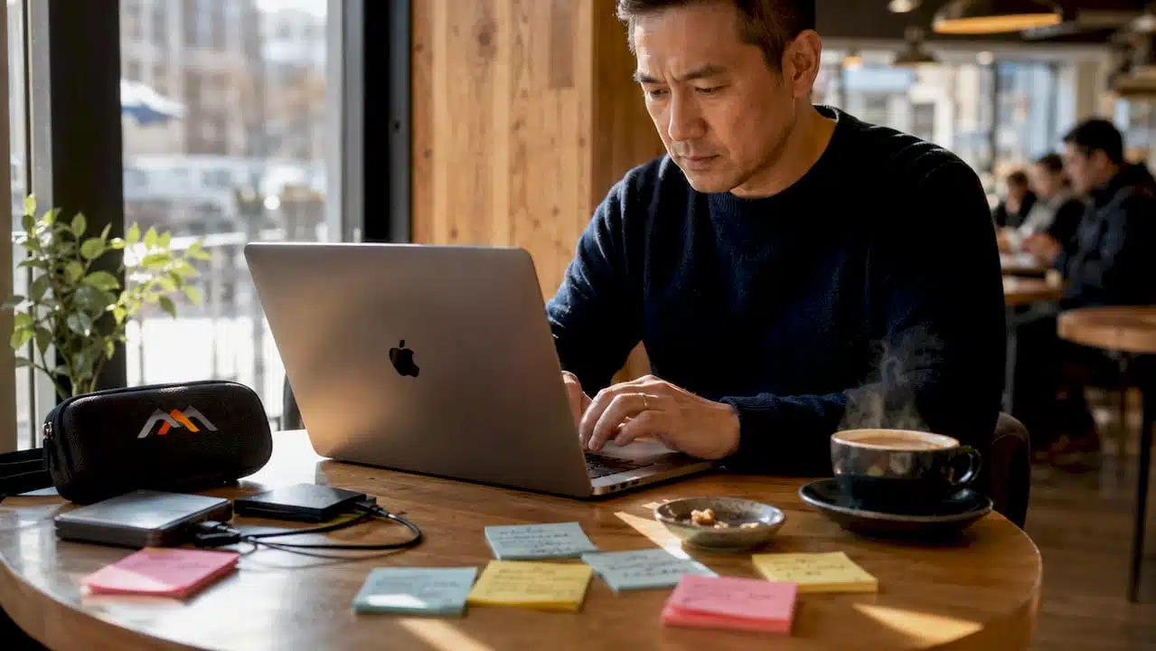 1781158046781_Man-at-home-working-on-Mac-data-backup Man at home working on Mac data backup