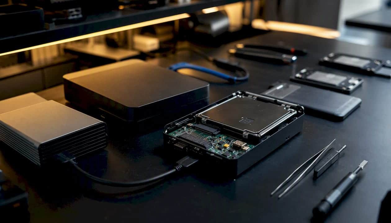 1786779098292_External-hard-drives-and-recovery-tools-on-desk External hard drives and recovery tools on desk