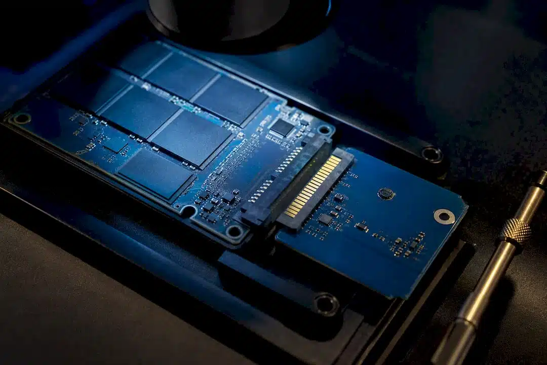SSD controller board during data recovery
