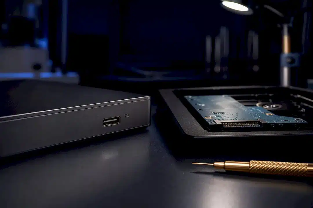 Anonymous hard drive in recovery laboratory
