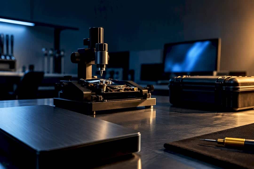 External drive in a professional recovery laboratory
