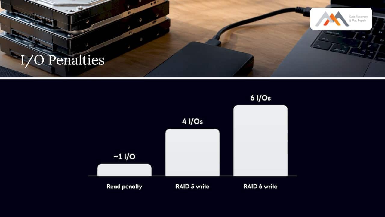 RAID 5 vs. RAID 6: Why Large Drive Rebuilds Raise Risk 4 5. Performance considerations for write-heavy and read-heavy workloads — overview diagram